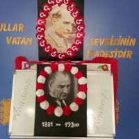 okul öncesınde kağit işler, duvar süsü ,davetiye kartları ,suluboya çalişması (6986)