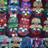 okul öncesınde kağit işler, duvar süsü ,davetiye kartları ,suluboya çalişması (7013)