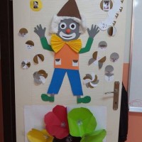 okul öncesınde kağit işler, duvar süsü ,davetiye kartları ,suluboya çalişması (7014)